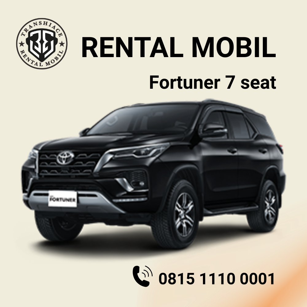 Rental Toyota Fortuner 7 seat